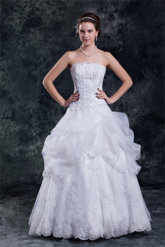 Wonderful Ball Gown Strapless Satin Organza Sleeveless Wedding Dresses 2031427 Wonderful Ball Gown Strapless Satin Organza Sleeveless Wedding Dresses 2031427