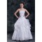 Wonderful Ball Gown Strapless Satin Organza Sleeveless Wedding Dresses 2031427