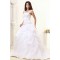A-Line Strapless Court Train Wedding Dresses 2031435