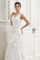 Sheath/Column V-Neck Beaded Applique Court Train Wedding Dresses 2031436 Sheath/Column V-Neck Beaded Applique Court Train Wedding Dresses 2031436