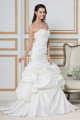 A-Line Sweetheart Court Train Beaded Lace Wedding Dresses 2031439
