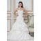 A-Line Sweetheart Court Train Beaded Lace Wedding Dresses 2031439