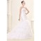 Trumpet/Mermaid Strapless Court Train Lace Wedding Dresses 2031445
