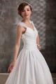 A-Line V-Neck Floor-Length Straps Sleeveless Wedding Dresses 2031448