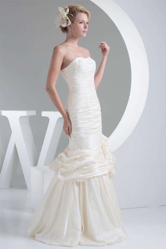 Fantastic Taffeta Sleeveless Mermaid/Trumpet Strapless Wedding Dresses 2030145 Fantastic Taffeta Sleeveless Mermaid/Trumpet Strapless Wedding Dresses 2030145