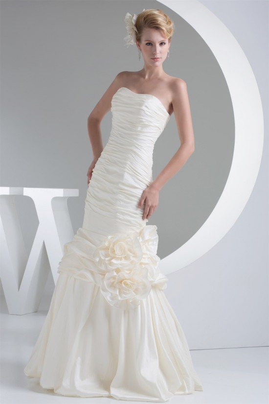 Fantastic Taffeta Sleeveless Mermaid/Trumpet Strapless Wedding Dresses 2030145 Fantastic Taffeta Sleeveless Mermaid/Trumpet Strapless Wedding Dresses 2030145