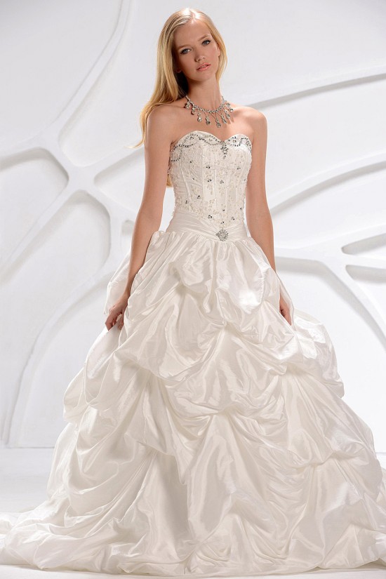 A-Line Sweetheart Beaded Lace Court Train Wedding Dresses 2031450 A-Line Sweetheart Beaded Lace Court Train Wedding Dresses 2031450