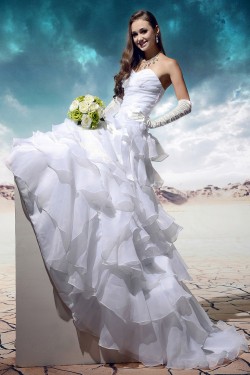 A-Line Sweetheart Court Train Wedding Dresses 2031452