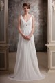 A-Line V-Neck Straps Sleeveless Sweep Train Beaded Wedding Dresses 2031454 A-Line V-Neck Straps Sleeveless Sweep Train Beaded Wedding Dresses 2031454