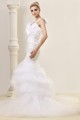 Trumpet/Mermaid One-Shoulder Court Train Beaded Wedding Dresses 2031455