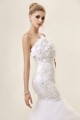 Trumpet/Mermaid One-Shoulder Court Train Beaded Wedding Dresses 2031455