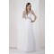 Sheath/Column V-Neck Beaded Wedding Dresses 2031456