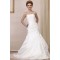 A-Line Strapless Court Train Beaded Wedding Dresses 2031459