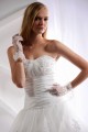 A-Line Strapless Court Train Beaded Lace Wedding Dresses 2031460