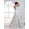 A-Line Strapless Court Train Lace Wedding Dresses 2031461