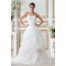 A-Line Strapless Court Train Lace Wedding Dresses 2031463