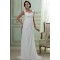 Sheath/Column Sweetheart Sweep Train Lace Chiffon Wedding Dresses 2031465
