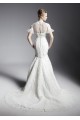 Trumpet/Mermaid High-Neck Court Train Short Sleeve Lace Wedding Dresses 2031466 Trumpet/Mermaid High-Neck Court Train Short Sleeve Lace Wedding Dresses 2031466