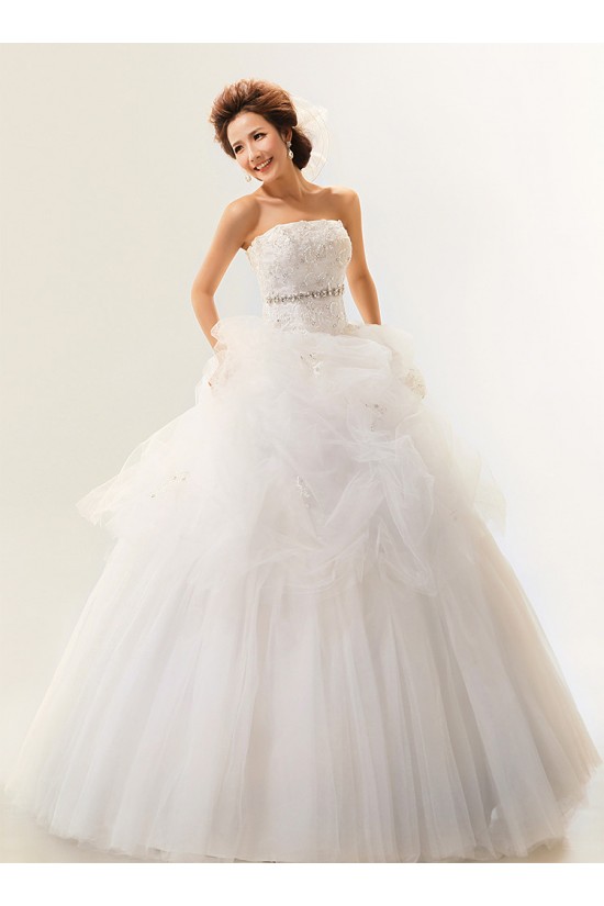 Ball Gown Strapless Court Train Beaded Lace Wedding Dresses 2031470 Ball Gown Strapless Court Train Beaded Lace Wedding Dresses 2031470