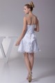 A-Line Short/Mini Strapless Beaded Applique Reception Wedding Dresses 2031472