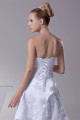 A-Line Short/Mini Strapless Beaded Applique Reception Wedding Dresses 2031472