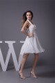 A-Line Short/Mini Halter Beading Chiffon Reception Wedding Dresses 2031475