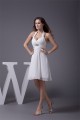 A-Line Short/Mini Halter Beading Chiffon Reception Wedding Dresses 2031475