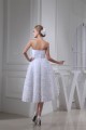 A-Line Soft Sweetheart Tea-Length Reception Wedding Dresses 2031477