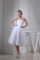 A-Line Soft Sweetheart Tea-Length Reception Wedding Dresses 2031477