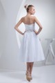 Beautiful Taffeta Sweetheart A-Line Beaded Reception Wedding Dresses 2031483