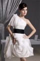 Elegant A-Line Short/Mini Draped One-Shoulder Reception Wedding Dresses 2031485 Elegant A-Line Short/Mini Draped One-Shoulder Reception Wedding Dresses 2031485