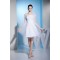 Long Sleeve A-Line Satin Organza Square Wedding Dresses 2031488