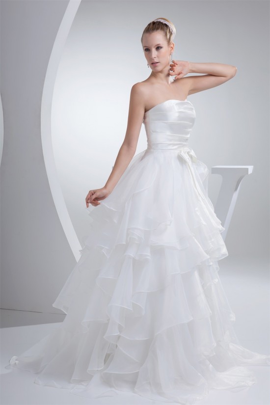 fashionable Satin Organza A-Line Strapless Best Wedding Dresses 2030149 fashionable Satin Organza A-Line Strapless Best Wedding Dresses 2030149