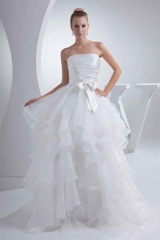 fashionable Satin Organza A-Line Strapless Best Wedding Dresses 2030149 fashionable Satin Organza A-Line Strapless Best Wedding Dresses 2030149