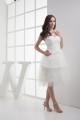 Satin Fine Netting Sleeveless A-Line Sweetheart Wedding Dresses 2031497