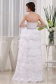 High Low Satin Organza Sleeveless Wedding Dresses 2031503 High Low Satin Organza Sleeveless Wedding Dresses 2031503