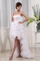 High Low Satin Organza Sleeveless Wedding Dresses 2031503 High Low Satin Organza Sleeveless Wedding Dresses 2031503