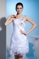 Sheath/Column One-Shoulder Beaded Reception Wedding Dresses 2031504