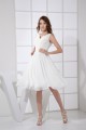 A-Line V-Neck Sleeveless Chiffon Reception Wedding Dresses 2031506