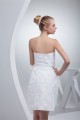 A-Line Strapless Short Knee-Length Reception Wedding Dresses with Shawl 2031508 A-Line Strapless Short Knee-Length Reception Wedding Dresses with Shawl 2031508