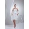 A-Line Strapless Short Knee-Length Reception Wedding Dresses with Shawl 2031508