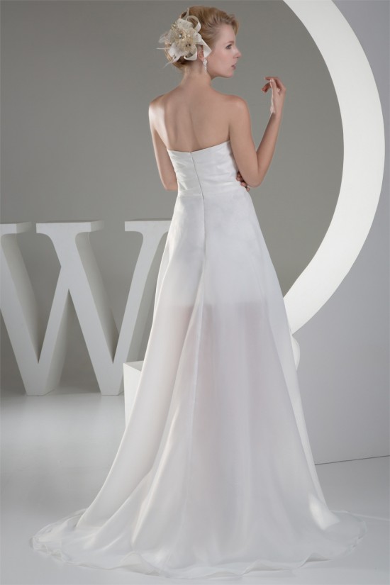 High Low Strapless Chiffon Sequin Reception Wedding Dresses 2031509 High Low Strapless Chiffon Sequin Reception Wedding Dresses 2031509