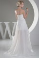 High Low Strapless Chiffon Sequin Reception Wedding Dresses 2031509