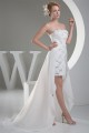 High Low Strapless Chiffon Sequin Reception Wedding Dresses 2031509