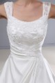 fashionable Straps A-Line Satin Lace Sleeveless Sweet Wedding Dresses 2030151
