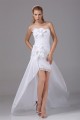 Sleeveless Taffeta Sheath/Column Handmade Flowers Reception Wedding Dresses 2031511 Sleeveless Taffeta Sheath/Column Handmade Flowers Reception Wedding Dresses 2031511
