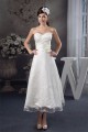 Attractive Sweetheart Sleeveless A-Line Tea Length Lace Little White Dresses 2031522 Attractive Sweetheart Sleeveless A-Line Tea Length Lace Little White Dresses 2031522