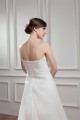 Great Sleeveless Satin Organza One-Shoulder A-Line High Low Wedding Dresses 2031525