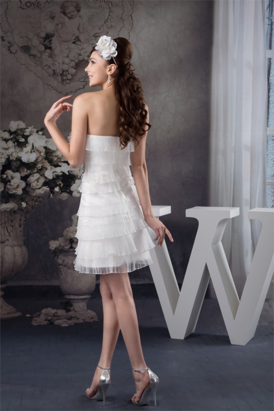 Short/Mini Sleeveless Strapless Beaded Sweet Wedding Dresses 2031527 Short/Mini Sleeveless Strapless Beaded Sweet Wedding Dresses 2031527