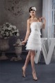 Short/Mini Sleeveless Strapless Beaded Sweet Wedding Dresses 2031527